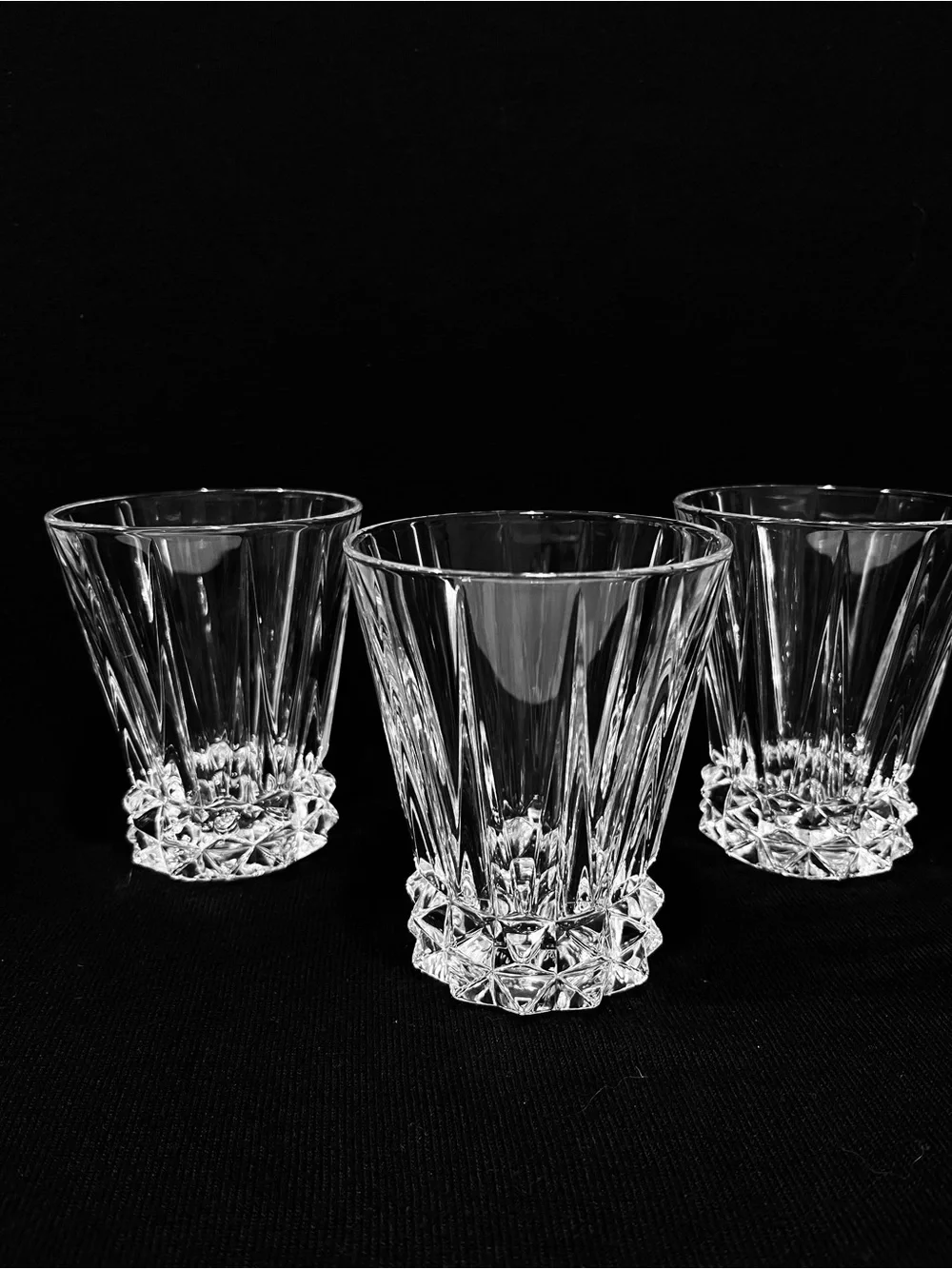 Vintage Rosenthal Blossom Germany Double Old Fashioned Glasses Set of 4